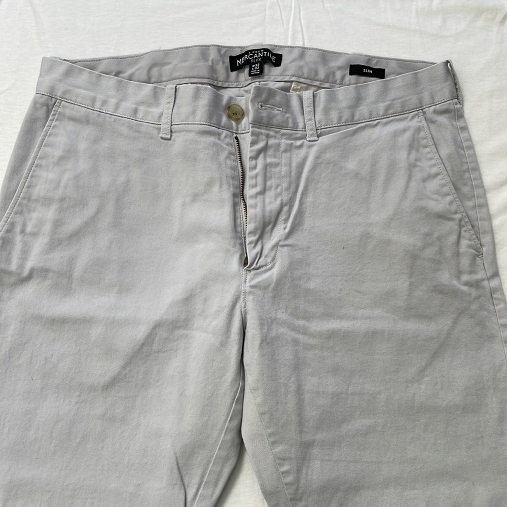 32x32 J. Crew Chino pants. Light grey.